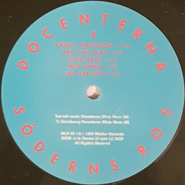 Docenterna – Söderns Ros (VG/VG) – LP, SE 1989 - Image 4