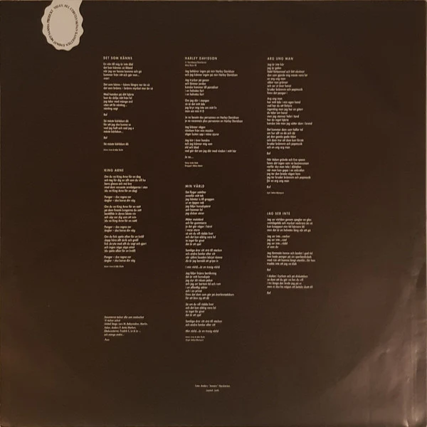 Docenterna – Söderns Ros (VG/VG) – LP, SE 1989 - Image 6