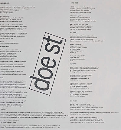 Doe St – Stepping Stones (VG+/VG+) – LP, AU 2023 - Image 4