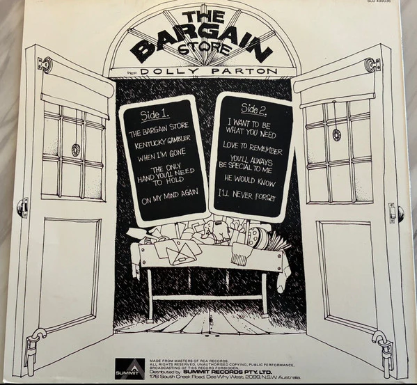 Dolly Parton – The Bargain Store (VG+/VG+) – LP, AU 1975 - Image 2