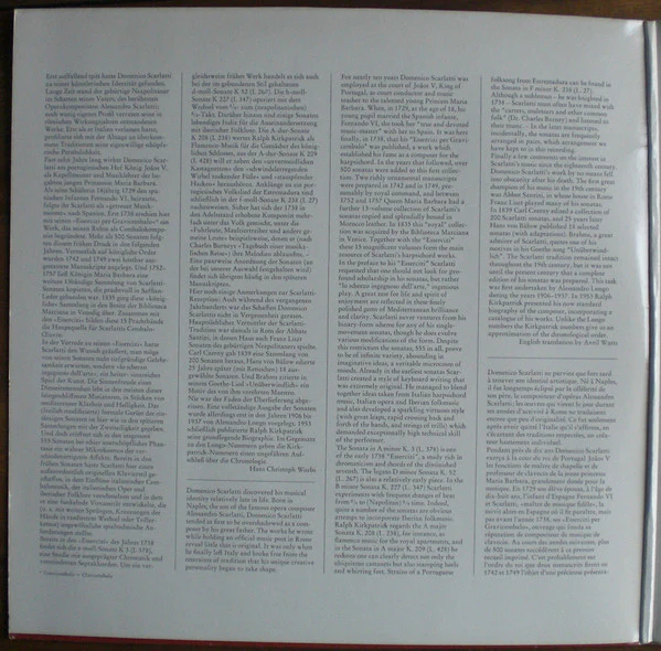 Domenico Scarlatti, Gustav Leonhardt – 14 Sonate Per Clavicembalo (E/E) – LP, EU 1979 - Image 2