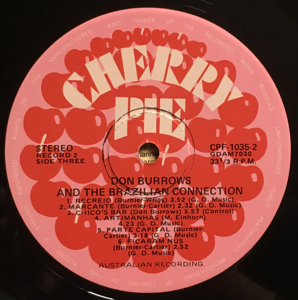 Don Burrows, The Brazilian Connection, Burnier & Cartier, The Don Burrows Quintet, George Golla, The Sydney String Quartet – Don Burrows And The Brazilian Connection (VG+/VG+) – 2xLP, AU 1978 - Image 10