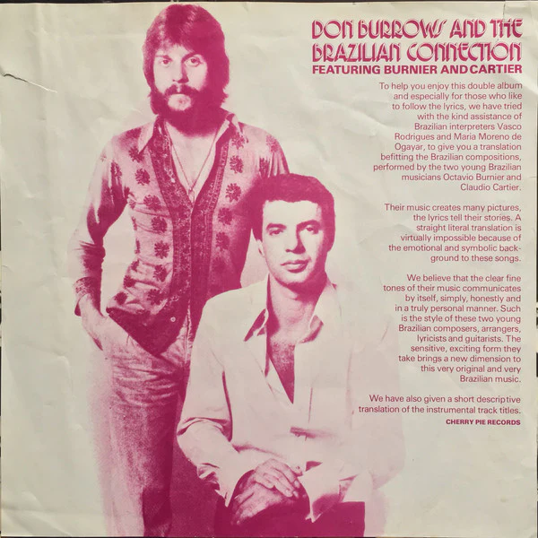 Don Burrows, The Brazilian Connection, Burnier & Cartier, The Don Burrows Quintet, George Golla, The Sydney String Quartet – Don Burrows And The Brazilian Connection (VG+/VG+) – 2xLP, AU 1978 - Image 6
