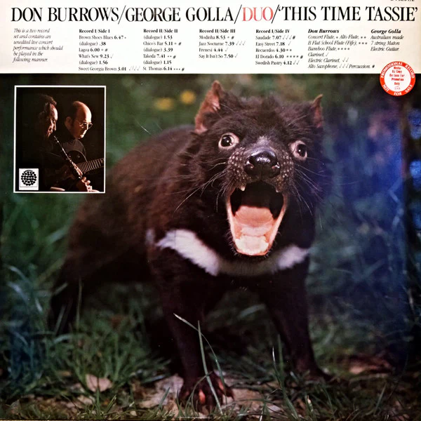 Don Burrows•George Golla Duo – This Time Tassie (VG+/VG+) – 2xLP, AU 1981 - Image 2