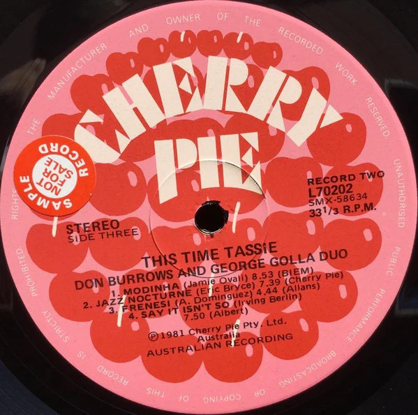Don Burrows•George Golla Duo – This Time Tassie (VG+/VG+) – 2xLP, AU 1981 - Image 5