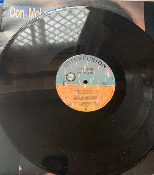 Don McLean – Headroom (E/VG+) – LP, AU 1990 - Image 3