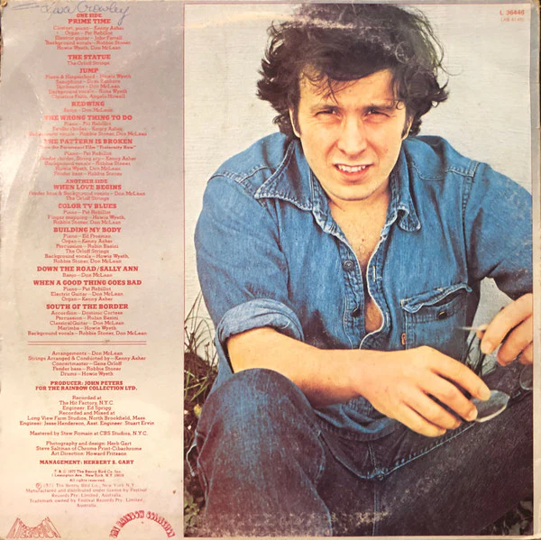 Don McLean – Prime Time (VG+/VG+) – LP, AU 1977 - Image 2