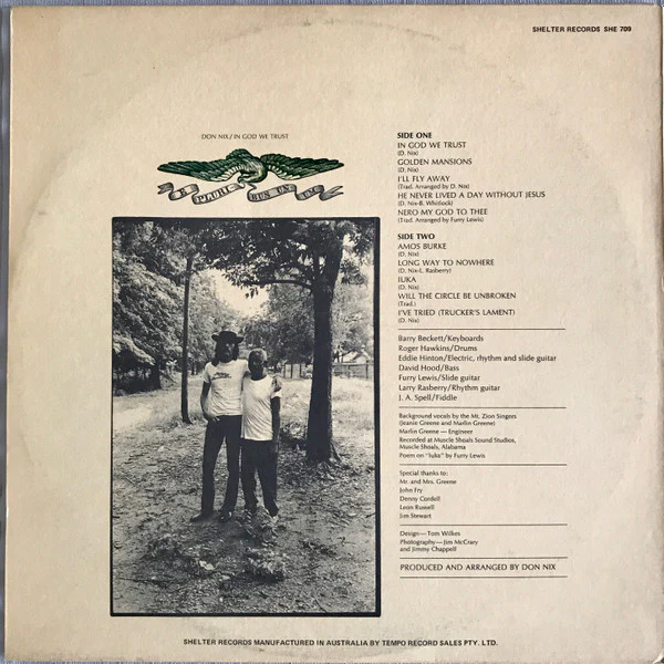 Don Nix – In God We Trust (E/E) – LP, AU 1971