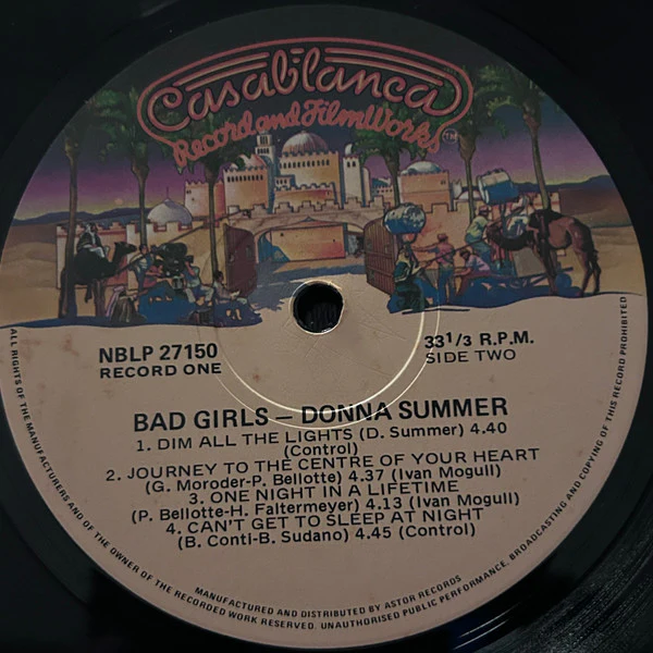 Donna Summer – Bad Girls (VG+/VG) – 2xLP, AU 1979 - Image 4