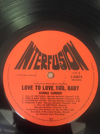 Donna Summer – Love To Love You Baby (VG+/VG) – LP, AU 1975 - Image 2