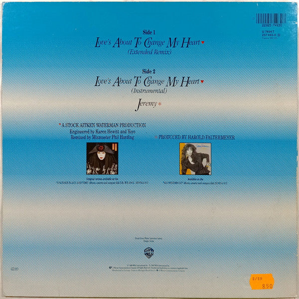 Donna Summer – Love's About To Change My Heart (VG/VG) – 12", EU 1989 - Image 2
