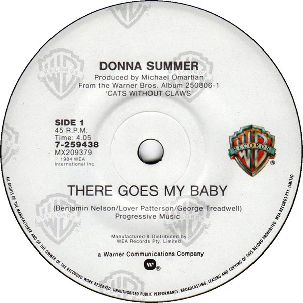Donna Summer – There Goes My Baby (VG+/VG+) – 7", AU 1984 - Image 3