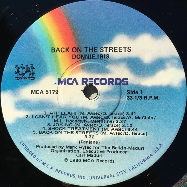 Donnie Iris – Back On The Streets (VG+/VG) – LP, AU 1980 - Image 3