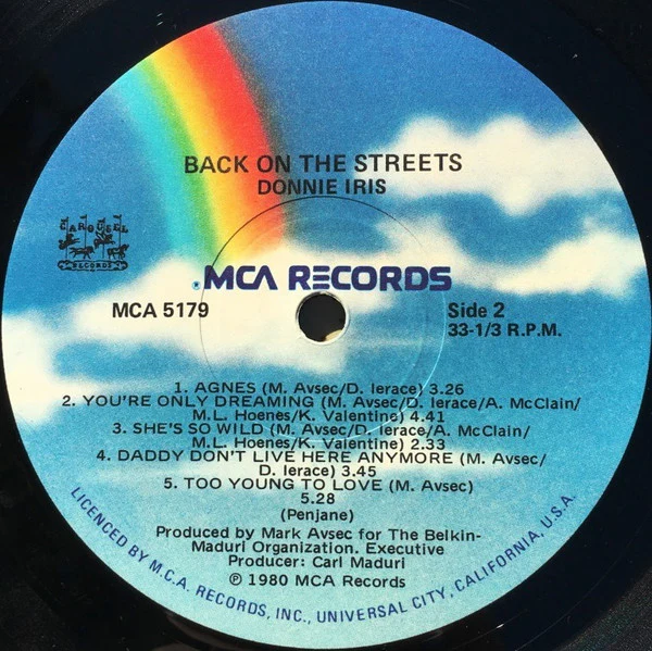 Donnie Iris – Back On The Streets (VG+/VG) – LP, AU 1980 - Image 4