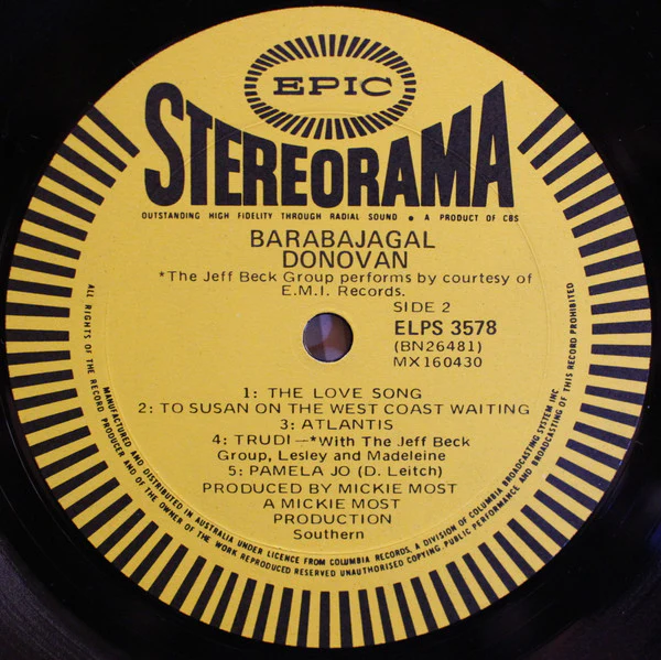 Donovan – Barabajagal (E/E) – LP, AU 1969 - Image 4