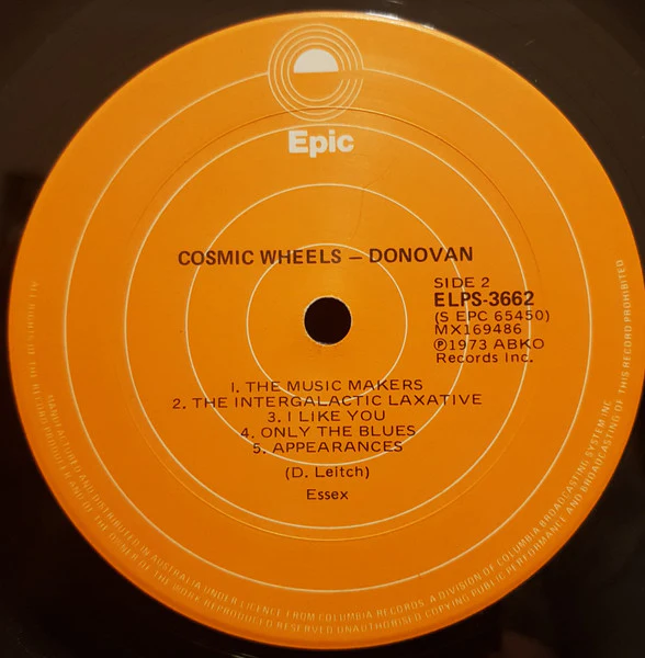 Donovan – Cosmic Wheels (VG+/VG+) – LP, AU 1973 - Image 5
