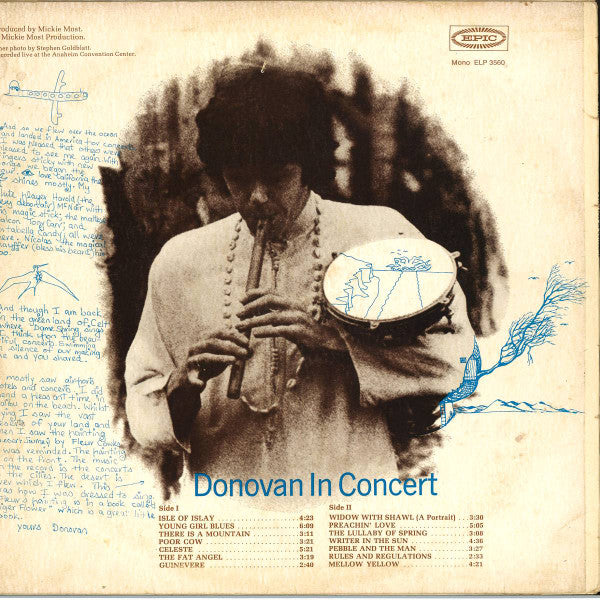 Donovan – Donovan In Concert (VG+/VG+) – LP, AU 1968 - Image 2