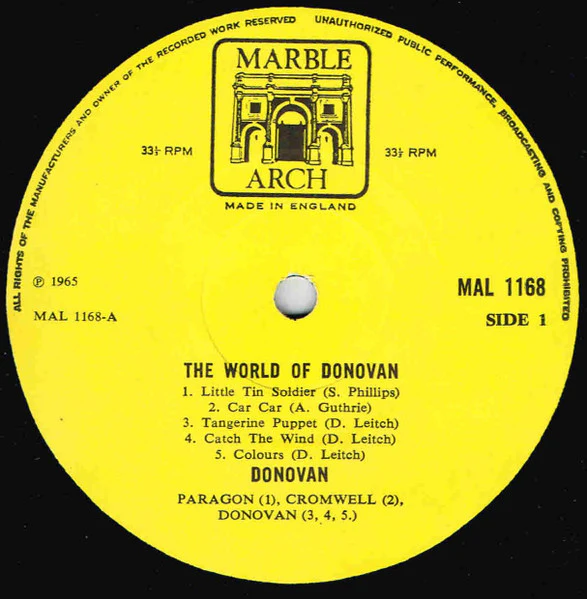 Donovan – The World Of Donovan (VG/VG) – LP, UK 1969 - Image 3