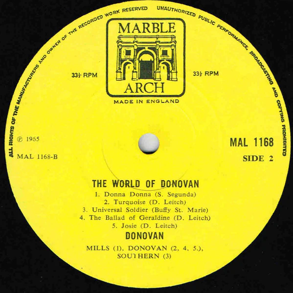 Donovan – The World Of Donovan (VG/VG) – LP, UK 1969 - Image 4