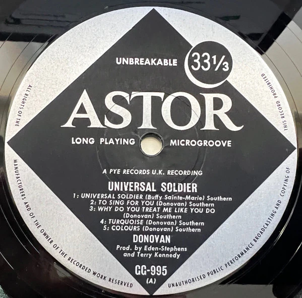 Donovan – Universal Soldier (VG/VG) – LP, AU 1967 - Image 3