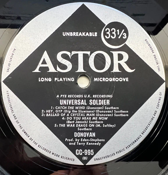 Donovan – Universal Soldier (VG/VG) – LP, AU 1967 - Image 4