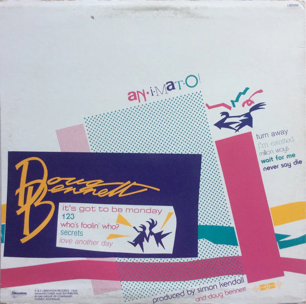 Doug Bennett – Animato (E/E) – LP, AU 1986 - Image 2