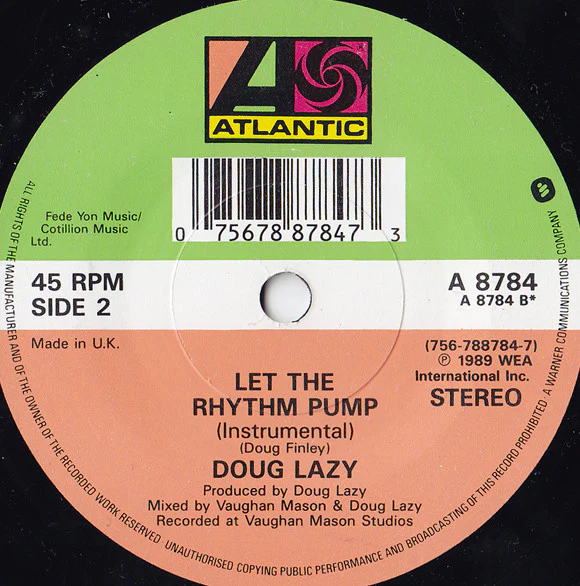 Doug Lazy – Let The Rhythm Pump (VG+/Generic) – 7", UK 1989 - Image 2