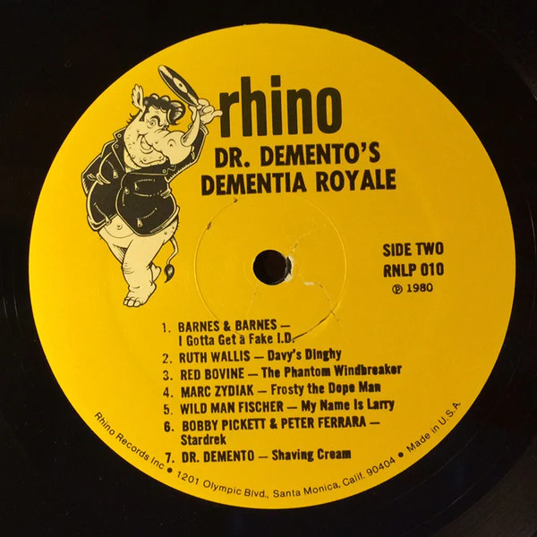 Dr. Demento – Dr. Demento's Dementia Royale (VG+/VG+) – LP, US 1980 - Image 4