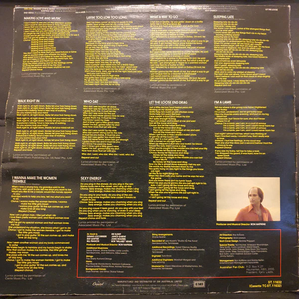 Dr. Hook – Makin' Love And Music (E/VG) – LP, AU 1977 - Image 2