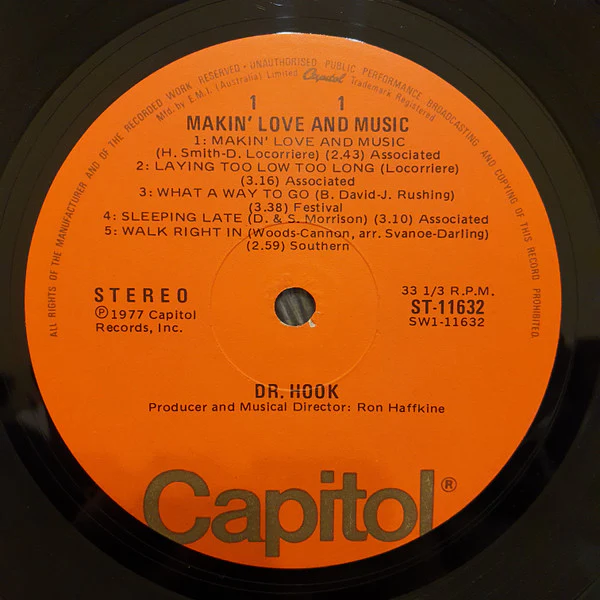 Dr. Hook – Makin' Love And Music (E/VG) – LP, AU 1977 - Image 3