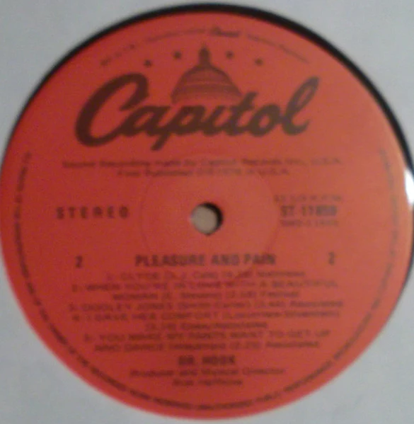Dr. Hook – Pleasure & Pain (VG/VG+) – LP, Australasia 1978 - Image 4
