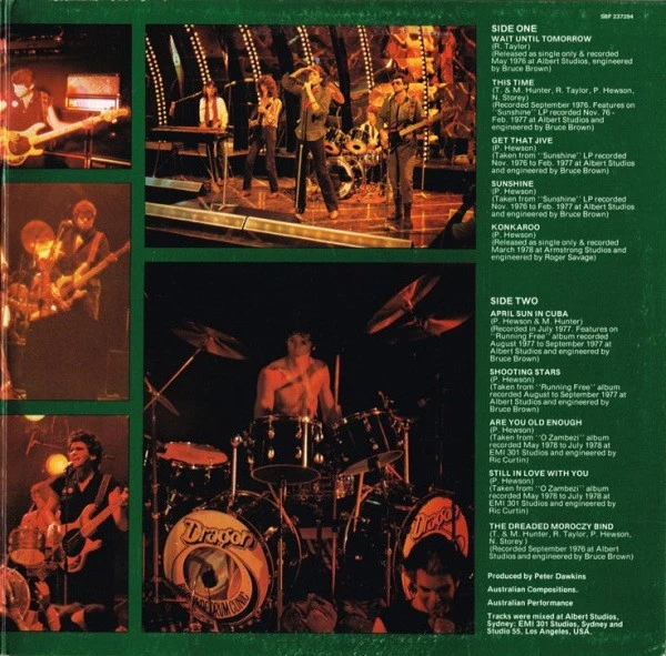 Dragon – Dragon's Greatest Hits Vol. 1 (VG+/VG+) – LP, AU 1979 - Image 7