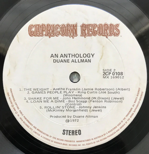 Duane Allman – An Anthology (VG/VG+) – 2xLP, AU 1972 - Image 6