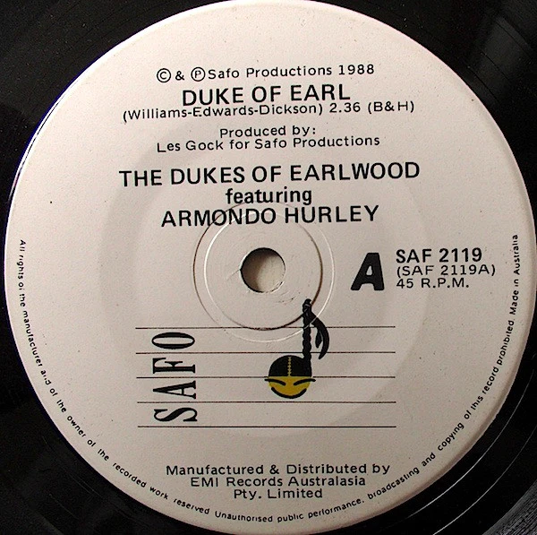 Dukes Of Earlwood – Duke Of Earl (VG+/VG+) – 7", AU 1988 - Image 3