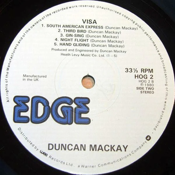 Duncan Mackay – Visa (VG+/VG+) – LP, UK 1980 - Image 4