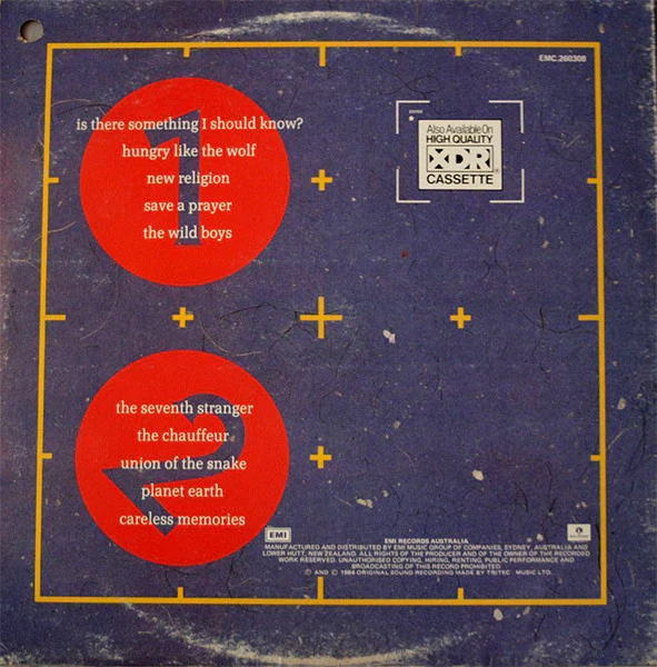 Duran Duran – Arena (E/E) – LP, AU 1984 - Image 2
