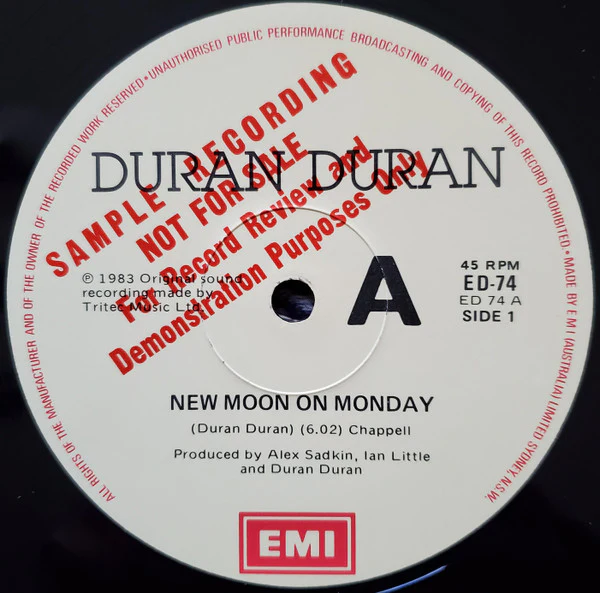 Duran Duran – New Moon On Monday (VG/VG+) – 12", AU 1983 - Image 3