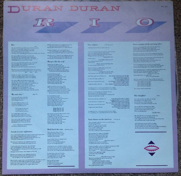 Duran Duran – Rio (VG+/VG+) – LP, AU 1982 - Image 6