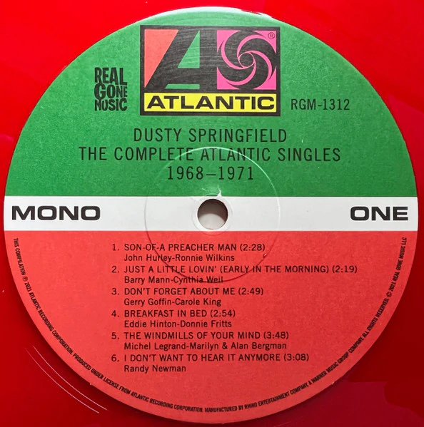 Dusty Springfield – The Complete Atlantic Singles 1968-1971 (VG+/VG+) – 2xLP, US 2021 - Image 5