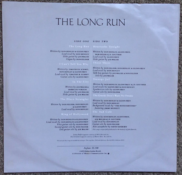 Eagles – The Long Run (VG+/VG+) – LP, AU 1979 - Image 5