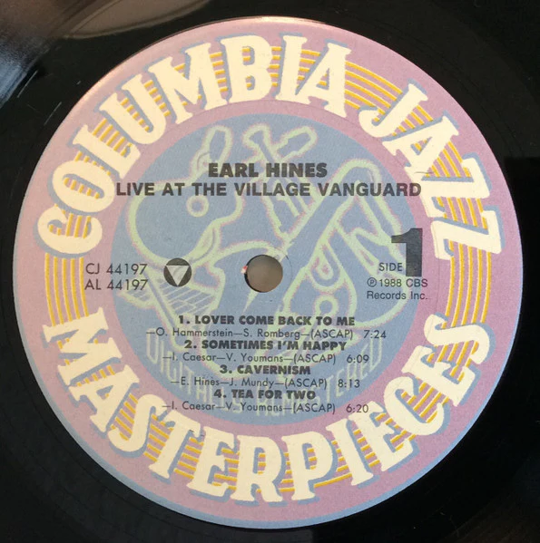 Earl Hines – Live At The Village Vanguard (NM/VG+) – LP, US 1988 - Image 3