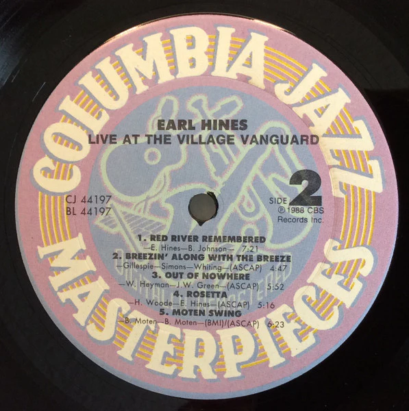 Earl Hines – Live At The Village Vanguard (NM/VG+) – LP, US 1988 - Image 4
