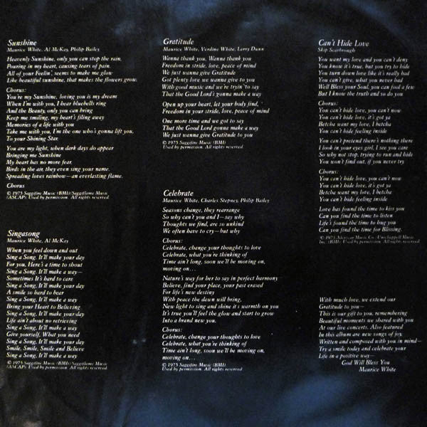 Earth, Wind & Fire – Gratitude (VG/VG) – 2xLP, US 1975 - Image 10