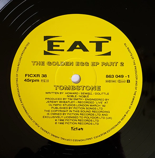 Eat – The Golden Egg EP Part 2 (E/VG+) – 12", UK 1992 - Image 5