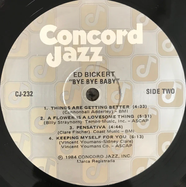 Ed Bickert – Bye Bye Baby (VG+/VG) – LP, US 1984 - Image 4