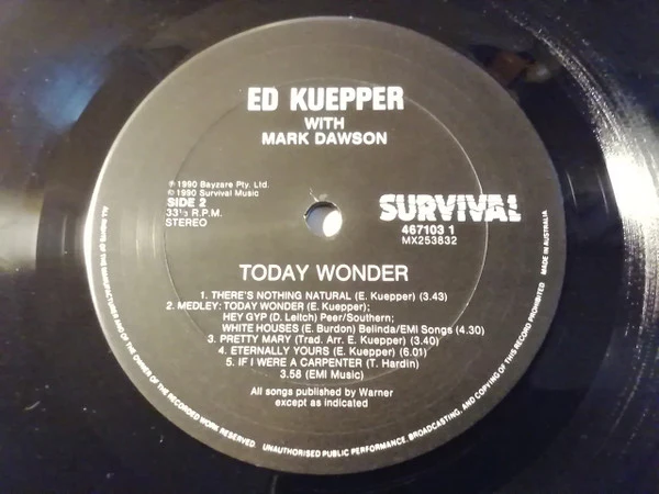Ed Kuepper, Mark Dawson – Today Wonder (VG+/VG+) – LP, AU 1990 - Image 7