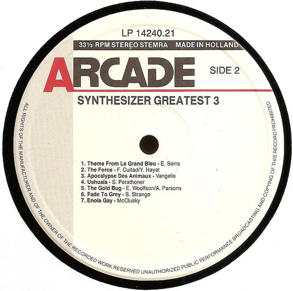 Ed Starink – Synthesizer Greatest Volume 3 (E/E) – LP, NL 1989 - Image 4