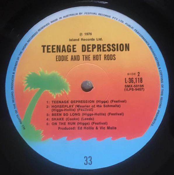 Eddie And The Hot Rods – Teenage Depression (VG+/VG+) – LP, AU 1976 - Image 4