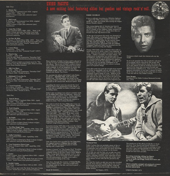 Eddie Cochran – A Legend In Our Time (VG/VG+) – LP, UK 1971 - Image 2