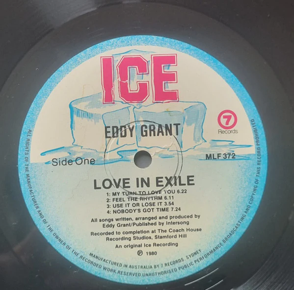 Eddy Grant – Love In Exile (E/VG+) – LP, AU 1980 - Image 3